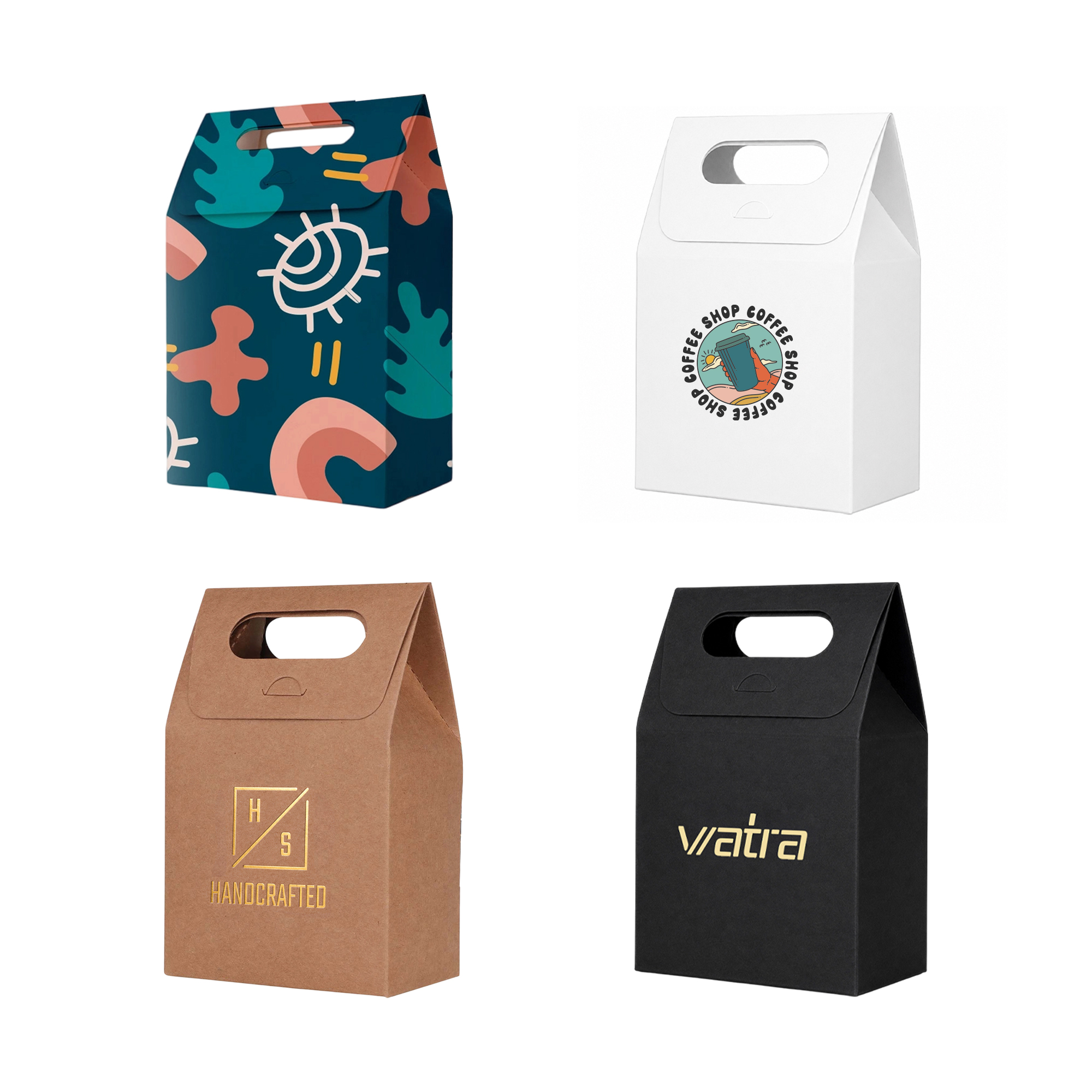Die cut Handle Bag(100x160x60mm)