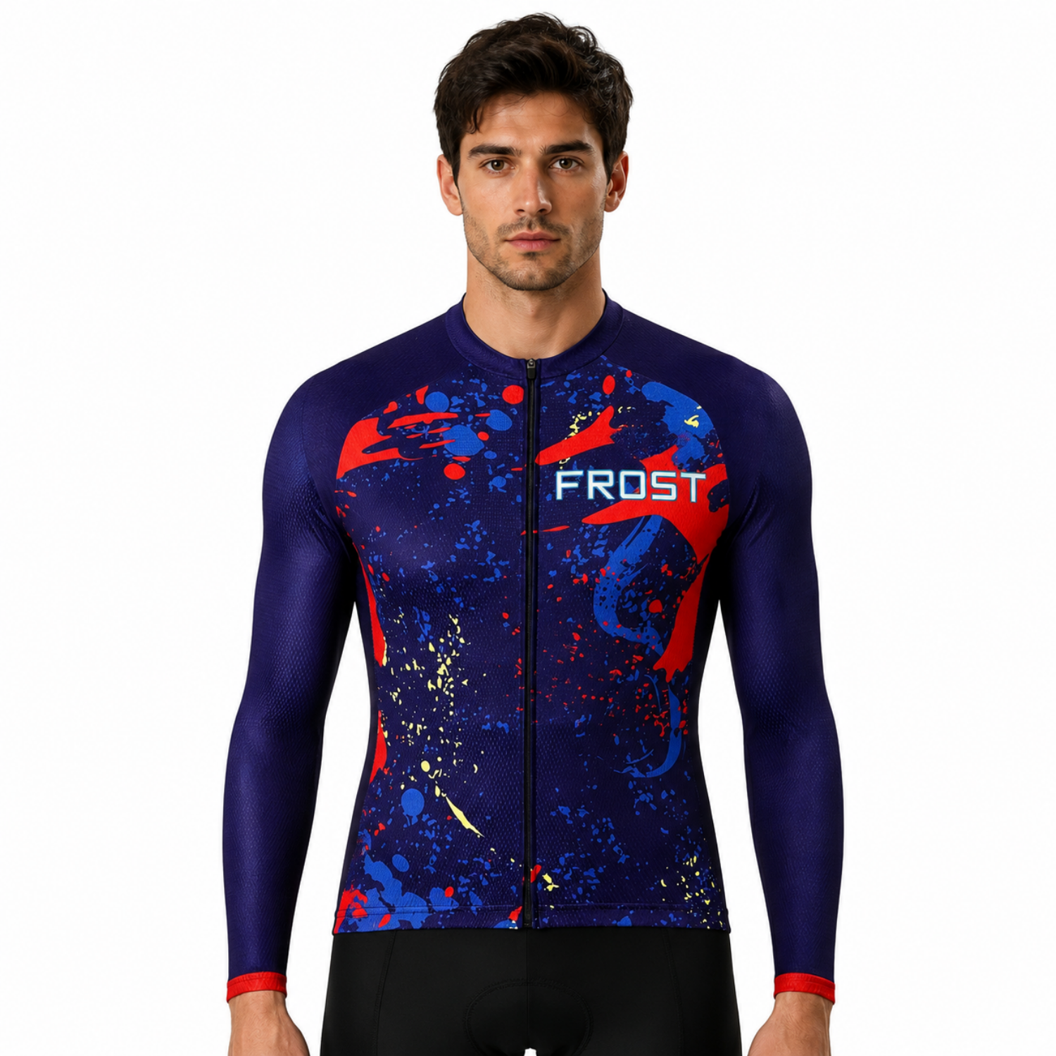 Men's Sublimated Long Sleeve Cycling Jersey
