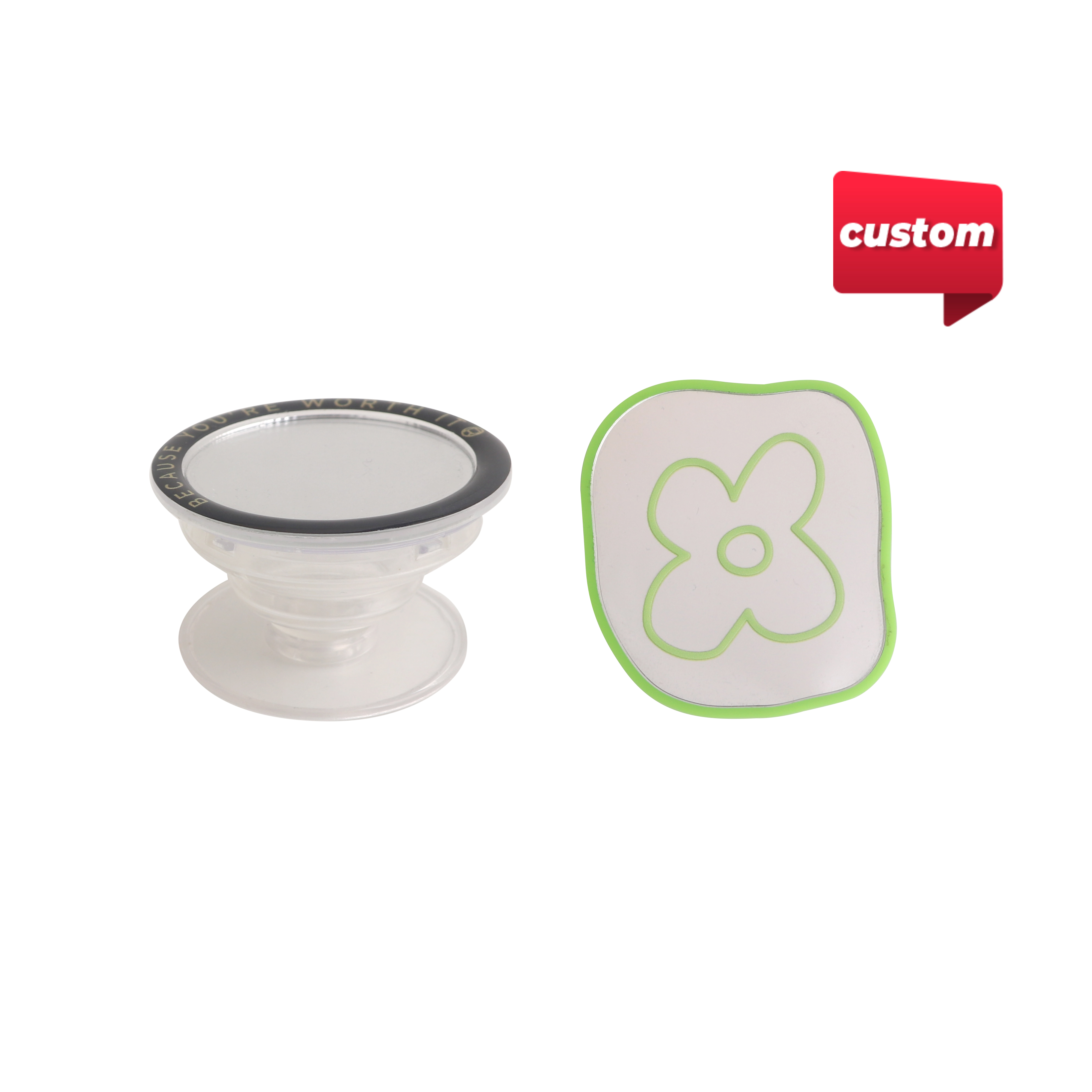 Custom Shaped Mirror Phone Pop Holder – Misc Health
