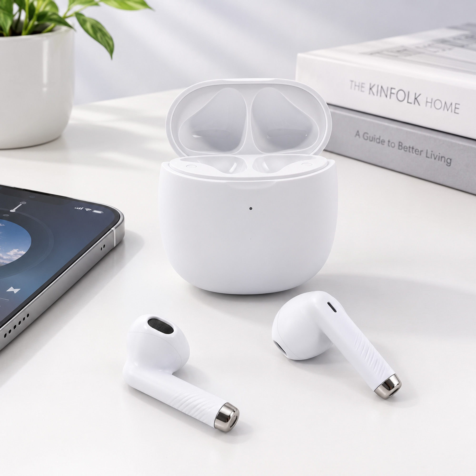 Half in-ear design Earbuds