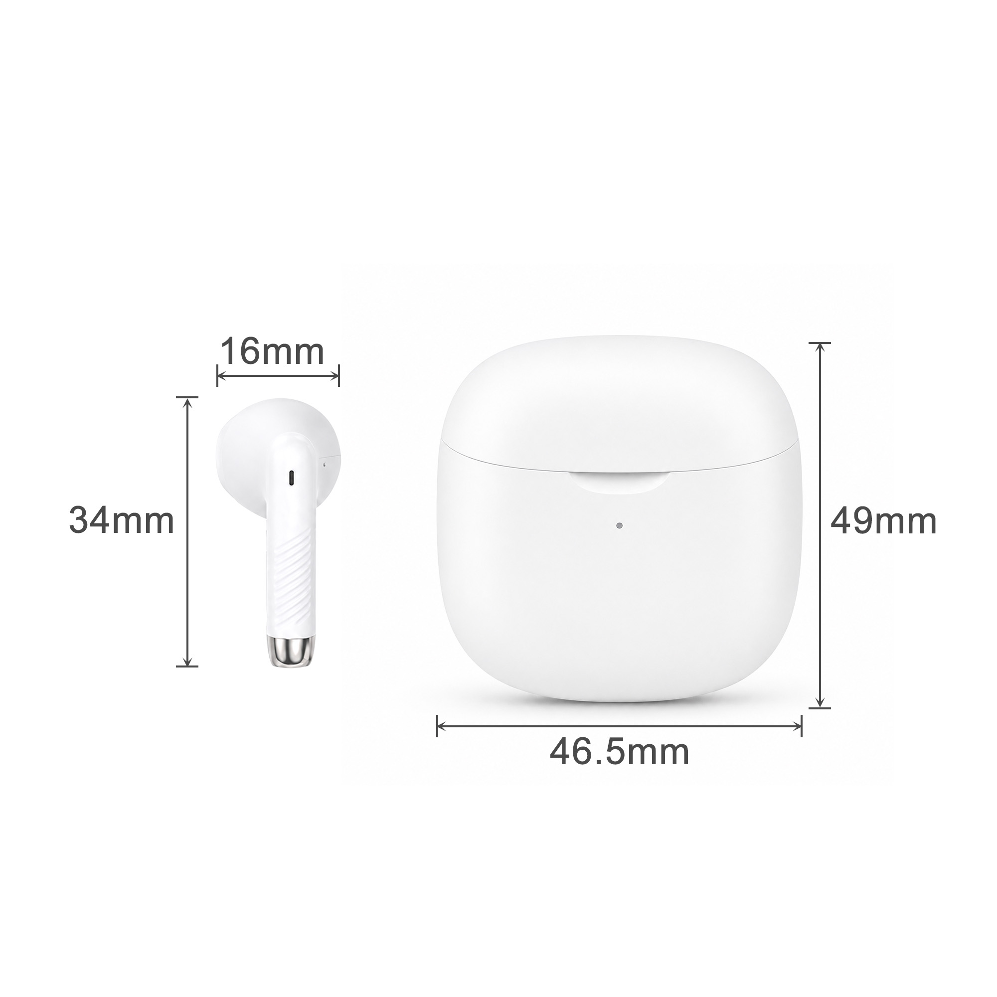 Half in-ear design Earbuds