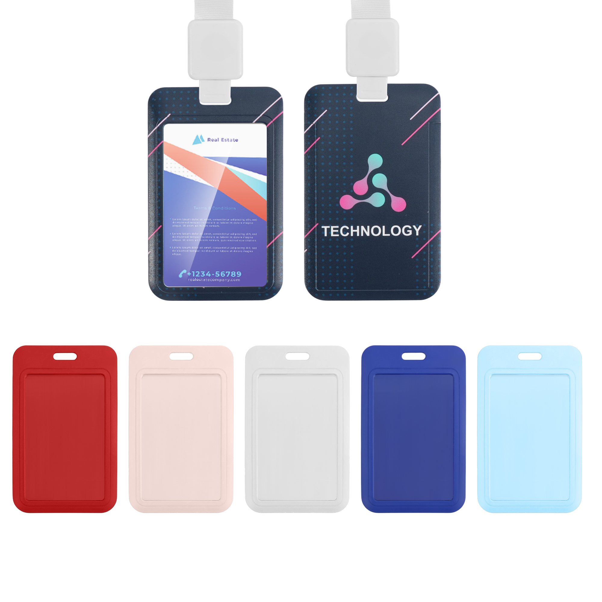 ABS Single Side ID Card Holder – Badge Holders