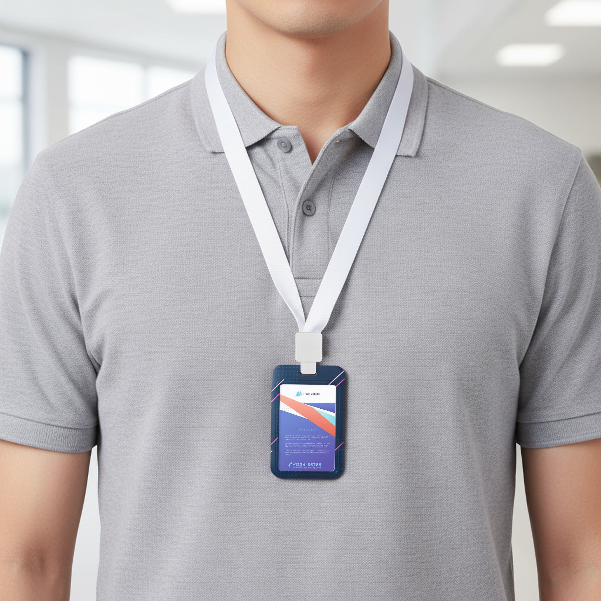 ABS Single Side ID Card Holder