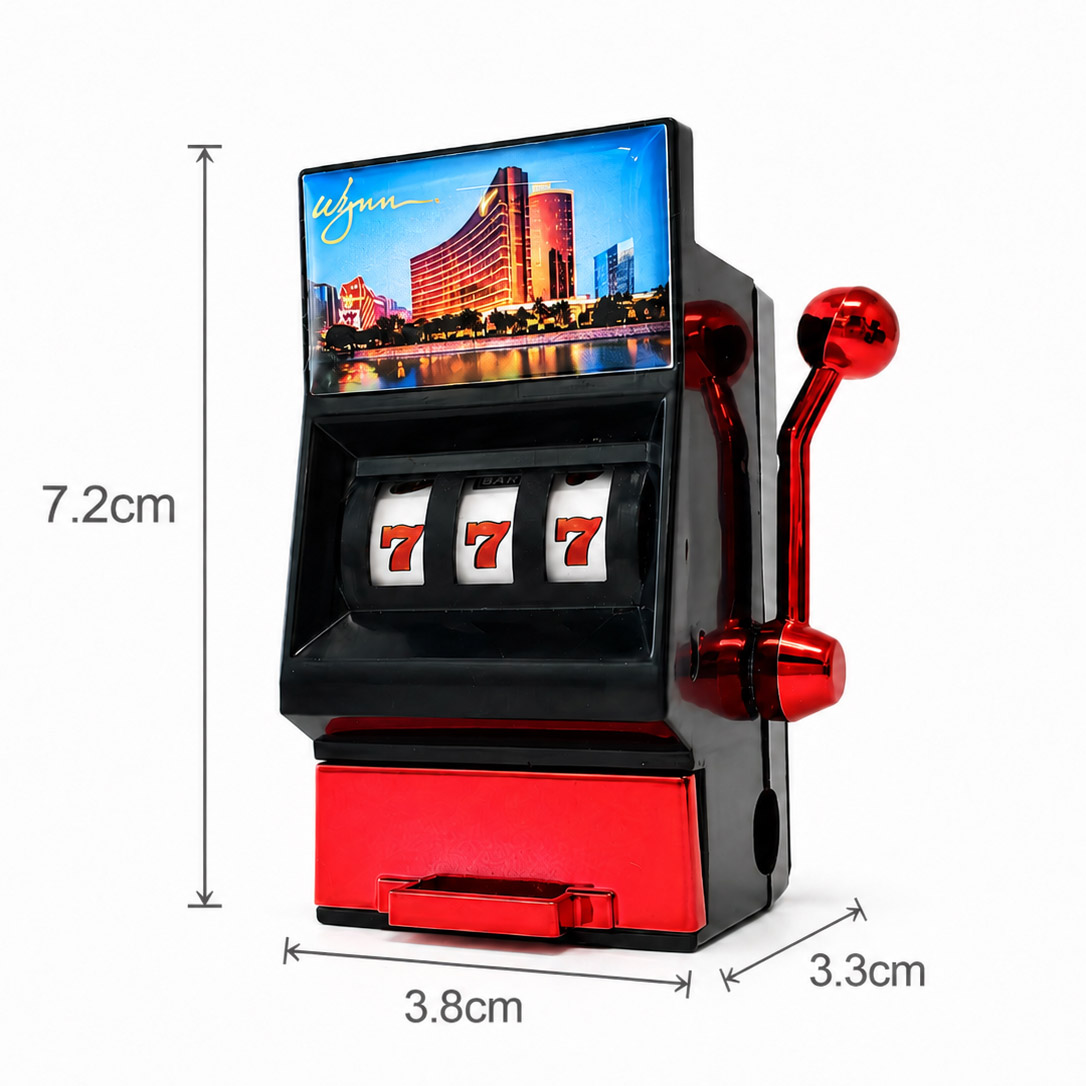 777 Slot Machine Fridge Magnet with Sharpener