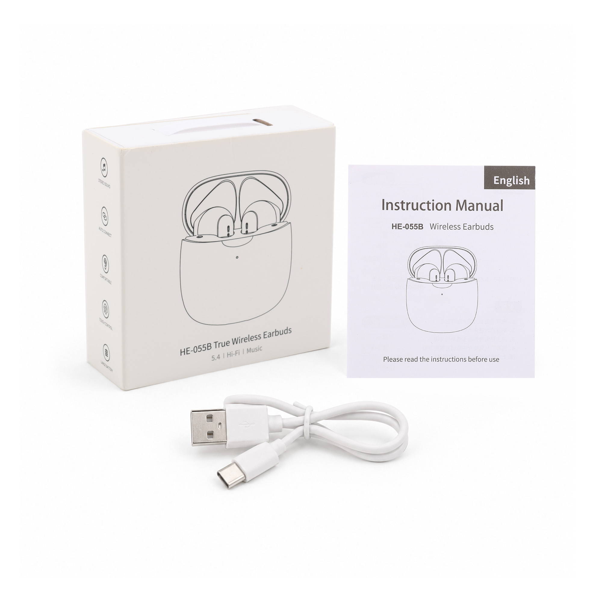 Half in-ear design Earbuds