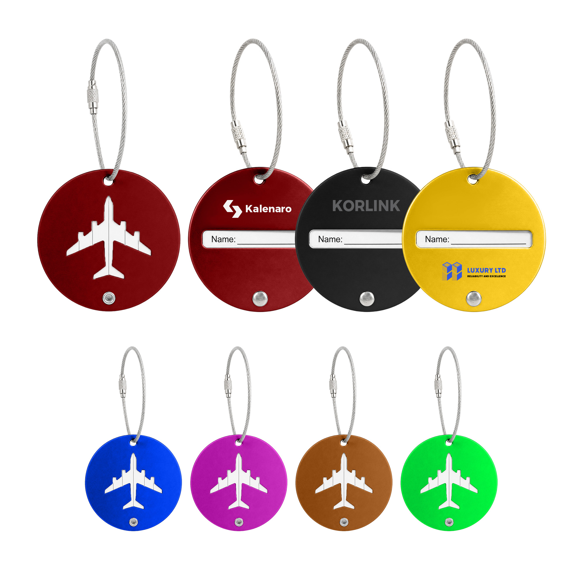 Plane Round Wire Cable Luggage Tag – Misc Outdoors