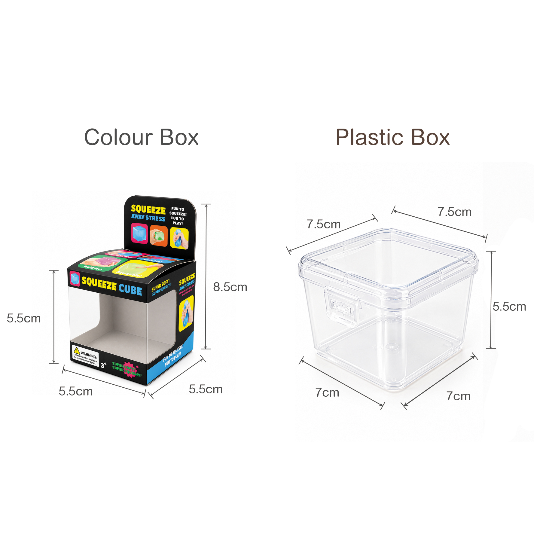 Squishy Stress Relief Colourful Cube