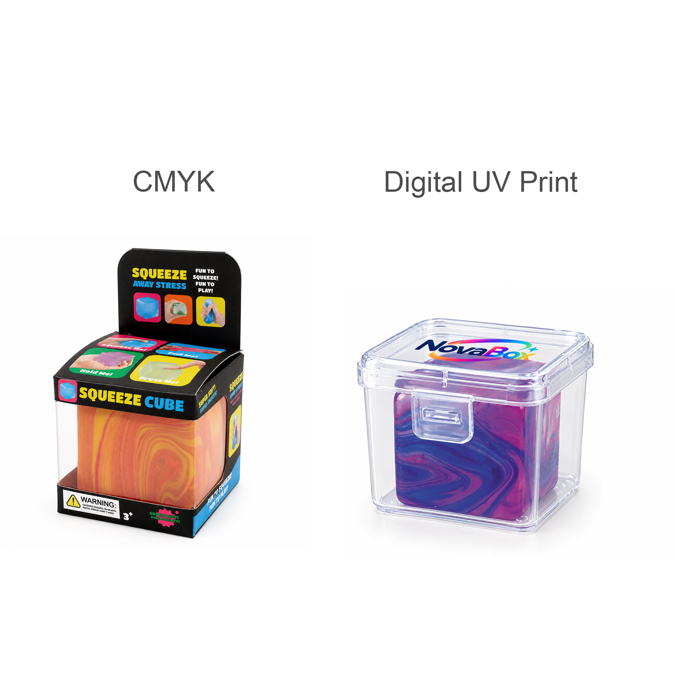 Squishy Stress Relief Colourful Cube
