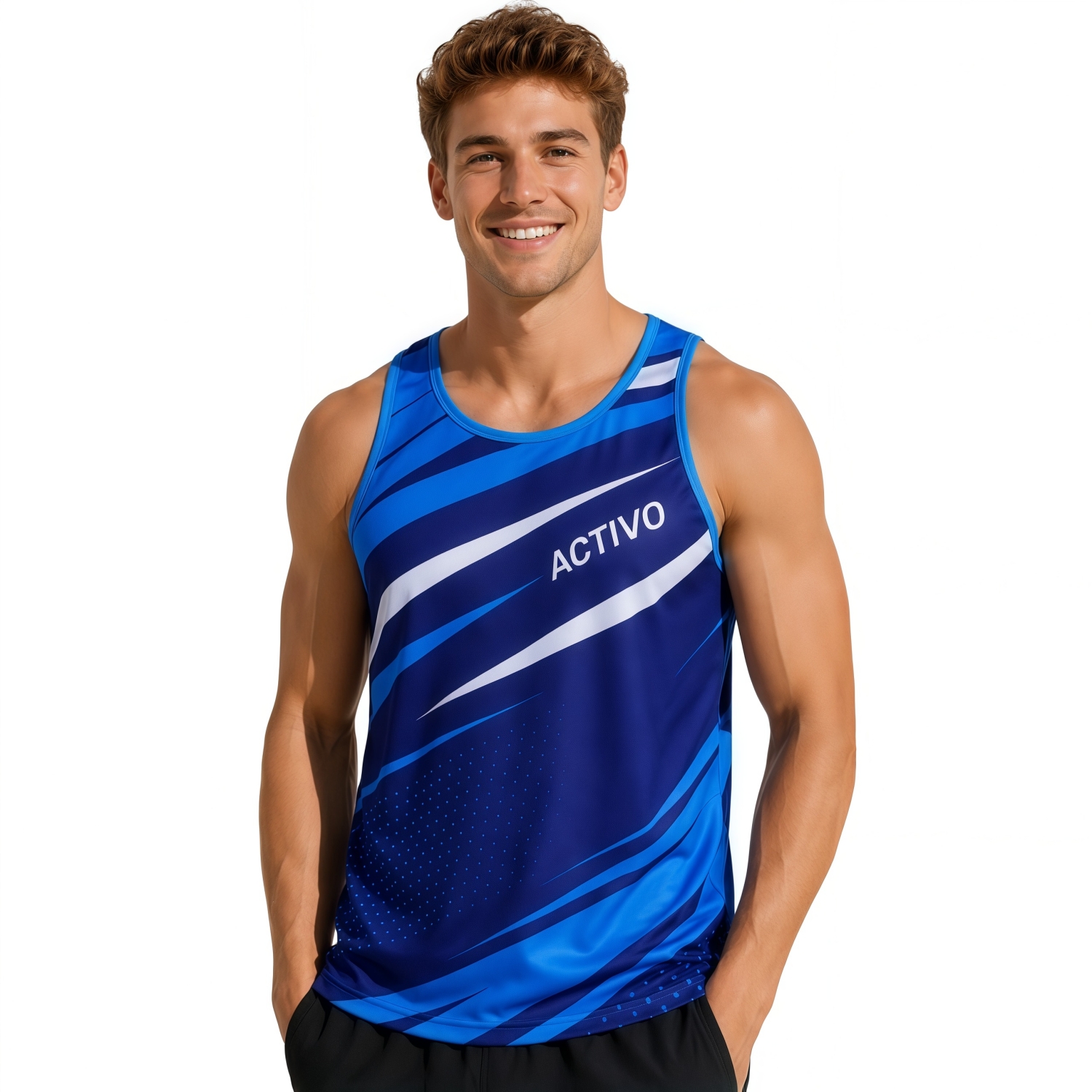 PCC040B - 100% Polyester Sublimated Sports Singlet